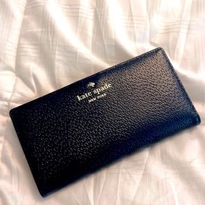 ♠️ KATE SPADE Stacy Bifold Wallet Navy Blue